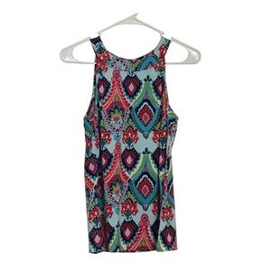Buckhead Betties Boho Multicolor Tank Top Small Sleeveless Boutique NWOT